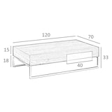 thumbnail of Angel Cerdá  Rechteckiger Couchtisch aus Nussbaumholz 2057C