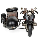 thumbnail of Moritz Motorad mit Beiwagen Chopper Oldtimer Motorrad Modell Metall Zinn Deko