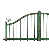 thumbnail of Biscottini Eingangstore 115x6x115 cm - Gartentor für den Außenbereich - Gartenzaun - Grünes Schmiedeeisentor