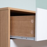 thumbnail of Cómoda de Madera con 3 Cajones Cajonera Armario Auxiliar de Almacenamiento Moderna con Patas Elevadas para Dormitorio Salón 80x39x80 cm