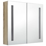 thumbnail of Helloshop26 - Armoire de salle de bain à miroir led 62 x 14 x 60 cm chêne 02_0006592