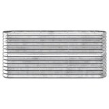 thumbnail of Helloshop26 - Jardinière bac lit surélevé plantes fleurs terrasse jardin de jardin acier enduit de poudre argenté Argent 02_0039690