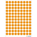 thumbnail of HERMA Markierungspunkt 1844 8mm leuchtorange 540 St./Pack.