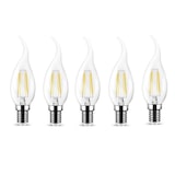 thumbnail of 10x LED Leuchtmittel E14 Filament Flamme Kerzenform C35T 4W 400 Lumen warmweiß (3000 K)