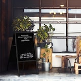 thumbnail of Bi-Office, Pizarra Tipo Caballete Transitional, 45 x 60 cm, Pizarra para Tiza, Marco de MDF Negro