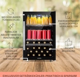 thumbnail of Beersafe 5XL Kühlschrank 147 Liter 3 Böden Panoramaglastür Edelstahl Schwarz