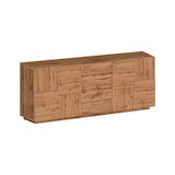 thumbnail of Dmora Credenza Ddamsgaar, Buffet da soggiorno, Madia da salotto con 4 ante e 3 cassetti, 220x44h86 cm, Rovere