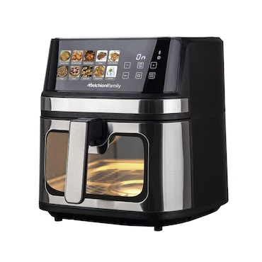 MELCHIONI FAMILY Fritadeira de ar GAIA PLUS 8L, 2200 W, resistência dupla, display LED, temperatura ajustável, preta, 118340044