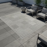 thumbnail of Teppich Balkon Unifarben Pflegeleicht Waschbar Strapazierfähig Terrasse Küche Grau 120x170 cm OEKO-TEX Gekettelt – MALOJA von Kadima Design