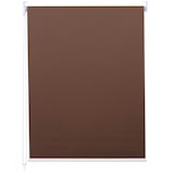 thumbnail of Rolgordijn HWC-D52, raamrolgordijn zijdelings tochtrolgordijn, 120x160cm zonwering verduisterend ondoorzichtig ~ bruin