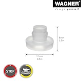 thumbnail of WAGNER Elastikpuffer mit Zapfen 4tlg. Set SMALL - Ø 12 x 8 mm, zum Einstecken, Kunststoff transparent - 15221299