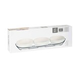 thumbnail of San Ignacio VESSIA - Set van 3 ronde porseleinen kommen van 350 ml met standaard