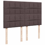 thumbnail of vidaXL Boxspringbett mit Matratze Dunkelbraun 140x200 cm Stoff