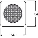 thumbnail of Busch-Jaeger Zentralscheibe weiss 8253-212 2CKA008200A0076