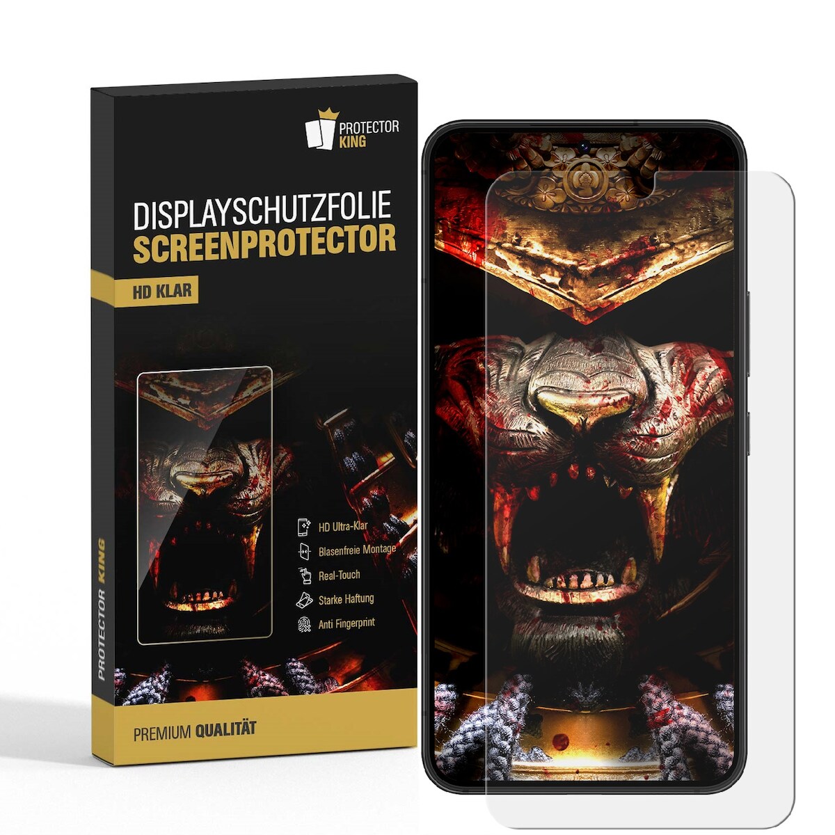 6x Displayschutzfolie für Samsung Galaxy A53 3D KLAR FULL COVER PREMIUM Displayschutz Schutzfolie Folie
