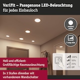 thumbnail of Paulmann VariFit LED Einbaupanel 3-Step-Dim Areo IP44 rund 175mm13W 1200lm 4000K Weiß dimmbar 93055