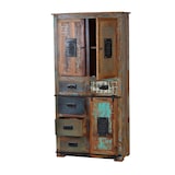 thumbnail of SIT Möbel Dressoir in gerecycleerd oud hout met metaal | natuur/multikleurig | B 90 x D 40 x H 180 cm | 11304-98 | Serie JUPITER