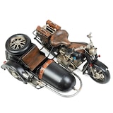 thumbnail of Moritz Motorad mit Beiwagen Chopper Oldtimer Motorrad Modell Metall Zinn Deko
