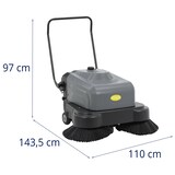 thumbnail of ulsonix Kehrsaugmaschine - Akkubetrieb - 4000 m²/h - 2 Bürsten zu je 46 cm