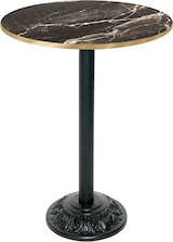 thumbnail of RestooTab - Stehtisch Versailles Ø70cm Dekor marmor royal kanten messingfarben