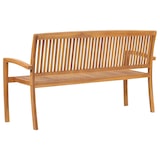 thumbnail of Helloshop26 - Banc de jardin meuble de patio d'extérieur terrasse 3 places empilable de jardin 159 x 57,5 x 90 cm bois de teck 02_0011030