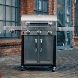 thumbnail of Char-Broil Gasgrill + Advantage 345S + TRU-Infrared Technology + 3 Edelstahl-Brenner + Gusseisen Roste + Seitenbrenner + SureFire Zündung + 140897
