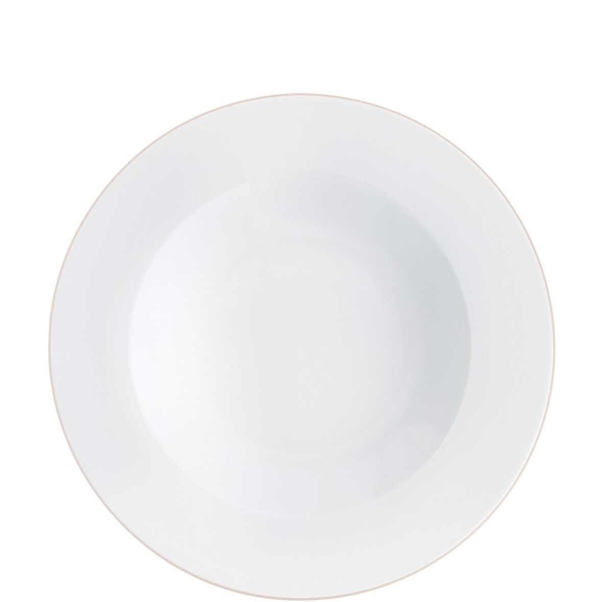 KAHLA 573406A69972C Pronto Line Suppenteller 22 cm Line pastel rose | tiefer Teller mit rosa Linie aus Porzellan