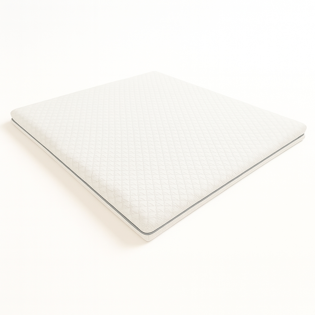 THE WHITE STONE Topper 180x200 | Memory 9 Zonen | 5 cm | Allergiker Bezug | Made in Italy