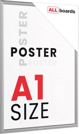 thumbnail of ALLboards Plakatrahmen, Klapprahmen A1-Format, Silber