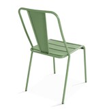 thumbnail of Ensemble table de terrasse carrée et 2 chaises bistrot vert cactus - Oviala