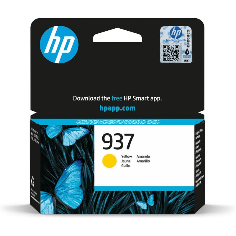 Hp 937 Cartouche Encre Authentique Jaune