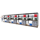 thumbnail of PROREGAL Mega Deal | 4x Schwerlastregal TAURUS XL | HxBxT 180x160x60cm | Fachlast 250kg | Schwarz | Stecksystem Lagerregal Regalsystem 4 Stk.