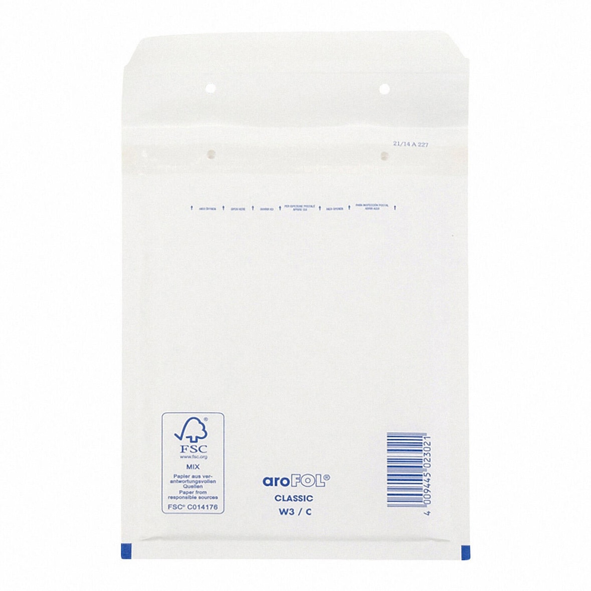 50x AROFOL CLASSIC Luftpolstertasche  3/C-13W 150x215mm weiß für B6+