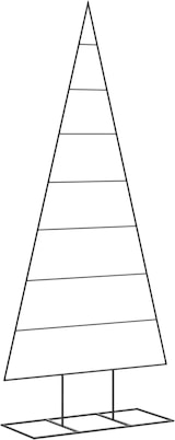 thumbnail of vidaXL Metall-Weihnachtsbaum für Dekorationen Schwarz 180 cm