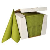 thumbnail of 1 lot de 100 Serviettes "ROYAL Collection" pliage ¼ 40 cm x 40 cm vert olive
