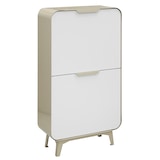 thumbnail of ARREGUI Round CR431-R Cubo de Basura y Reciclaje de Acero de 4 Compartimentos de Diseño, Cubos de Basura de Cocina, 4x17L (68L), crema y blanco mate