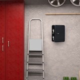 thumbnail of Relaxdays Schlüsselkasten, Zahlenschloss, 48 Haken, mit Schlüsselanhängern, HBT: 25 x 18 x 7,5 cm, Schlüsselbox, weiß