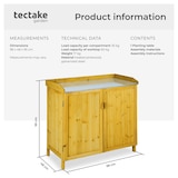 thumbnail of tectake Armoire de jardin basse  Marron