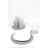 thumbnail of BIASTO - Premium Filz Untersetzer - rund 20cm - Farbe: petrol-meliert (HF044). Design Glas-Untersetzer für Getränke, Tisch, Bar, Tasse, Vase