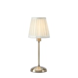 thumbnail of MARKSLÖJD ANNO Tischlampe mit Akku, Antik-Messing/Cremefarben, B/O