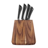 thumbnail of Tefal Jamie Oliver Messerblock-Set K267S7, Edelstahl / Akazienholz, 25.2 x 12.1 x 37 cm, 7-tlg., braun / schwarz