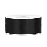 thumbnail of Satin Geschenkband schwarz 25m 25mm breit