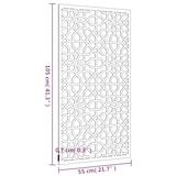 thumbnail of vidaXL Wanddecoratie tuin Moors ontwerp 105x55 cm cortenstaal
