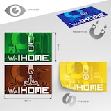 thumbnail of WellHome - Conjunto de 3 Caixotes do lixo Inteligentes 40L cor Branco com Etiquetas Magnéticas 35,5x36x71,5 cm