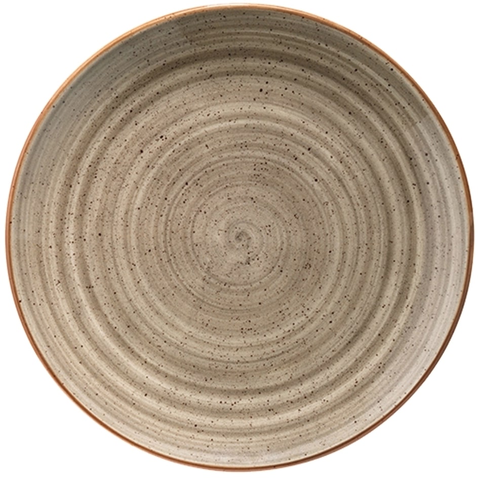 Prato de sobremesa 21 cm Terrain Gourmet Marrom Bonna Caixa de 12 unidades
