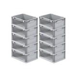 thumbnail of PROREGAL 10x Eurobox NextGen Store | HxBxT 17x30x40cm | 16 Liter | Seite offen | Eurobehälter, Transportbox, Transportbehälter
