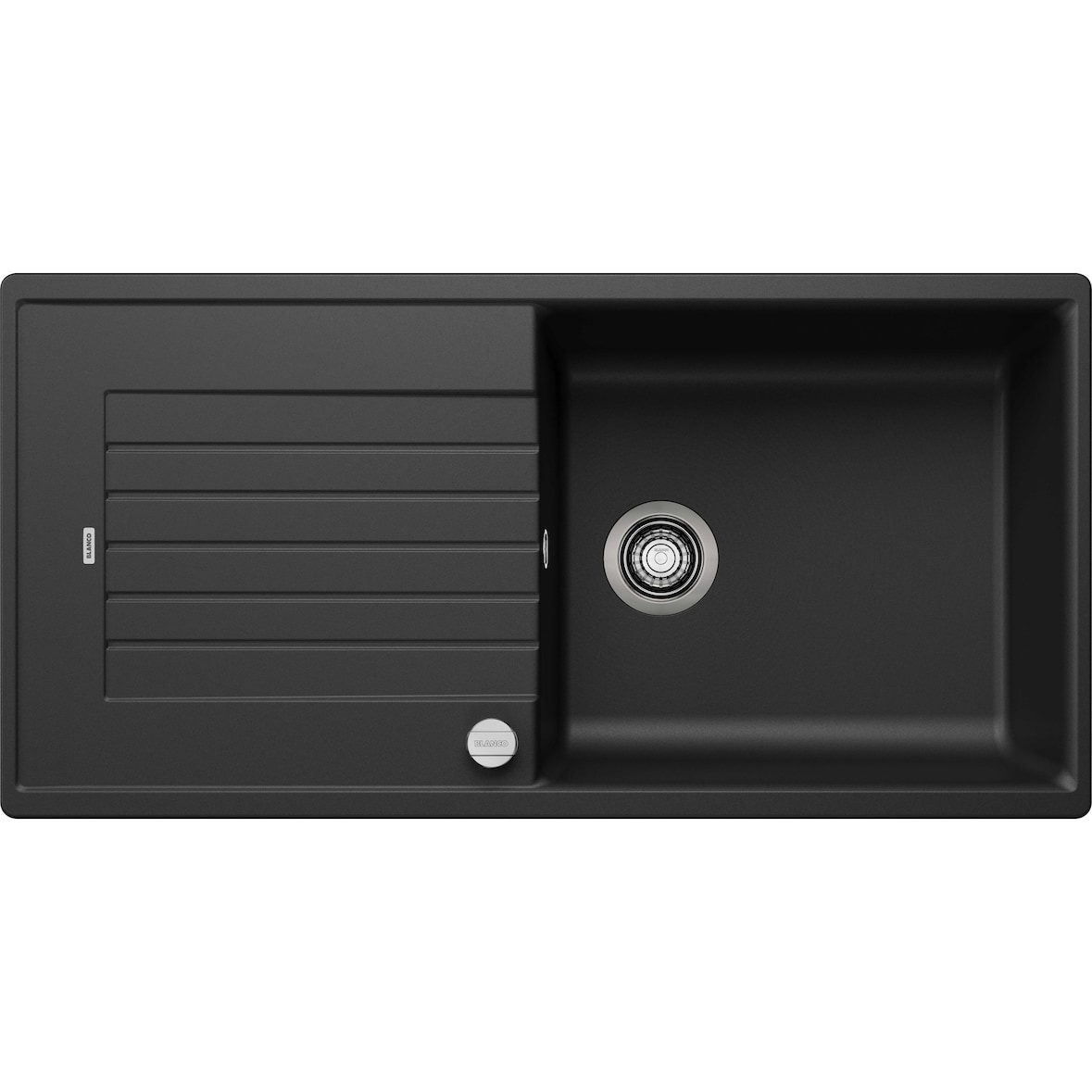 BLANCO ZIA XL 6 S Einbauspüle SILGRANIT schwarz ab 60 cm Excenter
