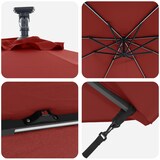 thumbnail of Parasol Terre cuite 294 x 294 x 248 cm Polyester et Aluminium Modèle Atlas Outdoor