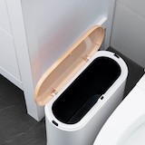 thumbnail of Poubelle De Salle De Bain étroite Push - Aldo - Kitchen Move - 10 L - Bois