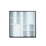 thumbnail of Decent Regal, Wandregal mit 10 Fächern schwarz und weiss.